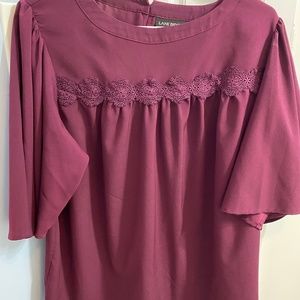 Pretty plum top